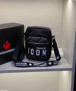 Túi Đeo Chéo Dsquared2 "ICON" Messenger Bag – Vải Canvas Cao Cấp Chống Thấm