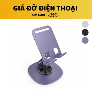 Giá Đỡ Kim loại nhỏ gọn cho điện thoại, máy tính bảng